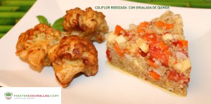 ensalada quinoa y coliflor rebozada MASTERCOCINILLAS
