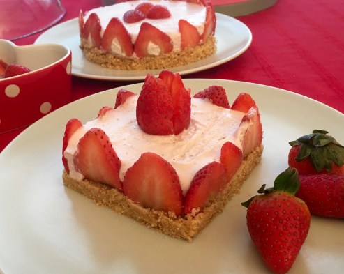 mousse de fresas
