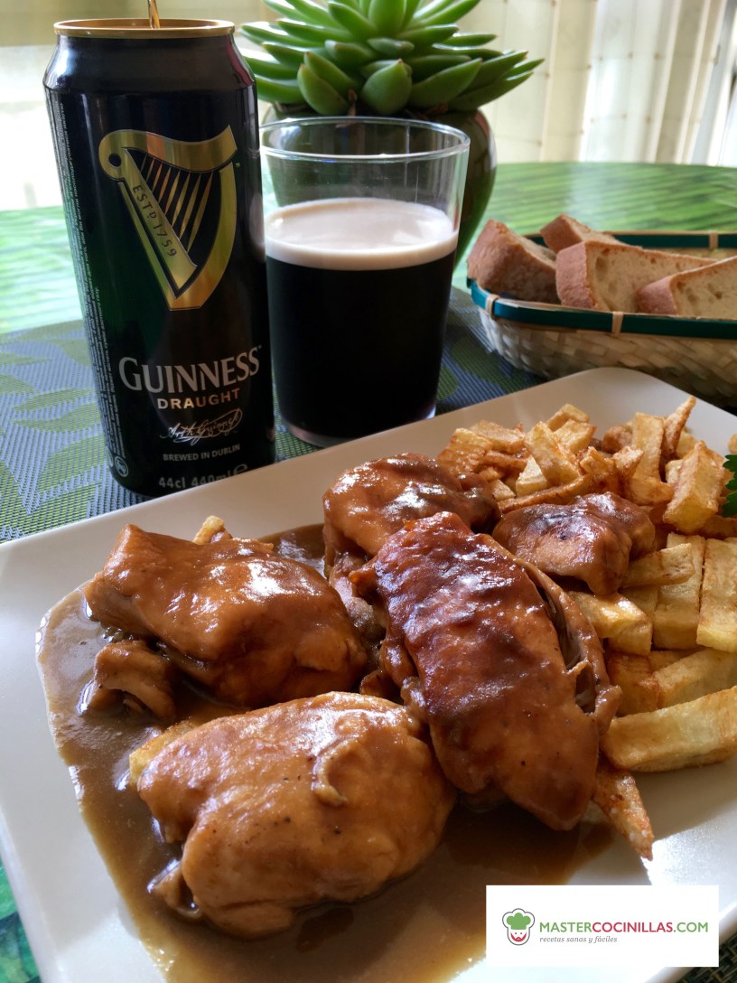 Pollo a la guinness