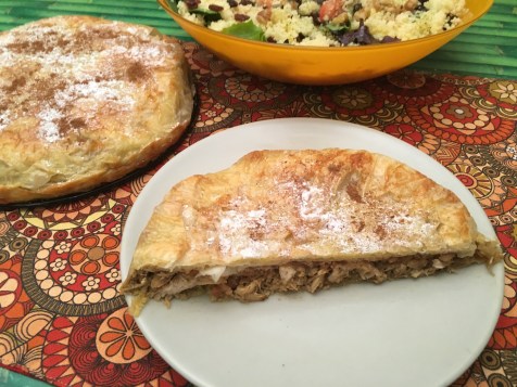 pastela pollo ensalada cuscús