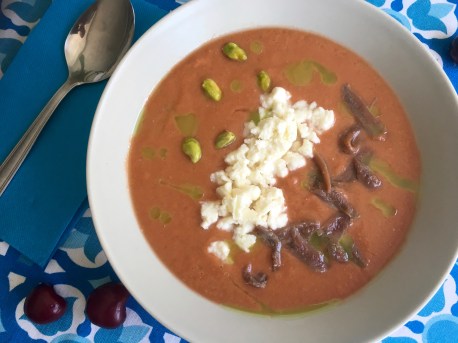 gazpacho de cerezas