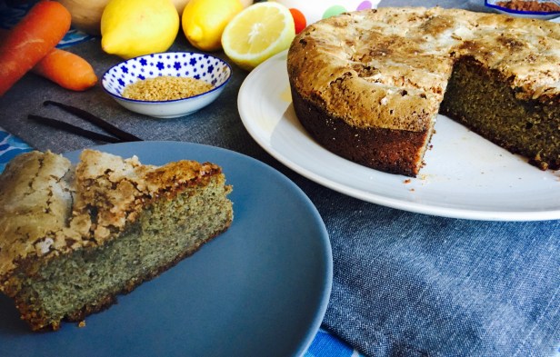 bizcocho semillas girasol calabaza lino y zanahoria limon